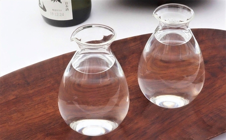 耐熱ガラス製 シンプルな徳利 2個セット[ZB560]