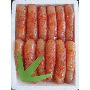 【氷温熟成辛子明太子】無着色　切れ子(切上)500g【050-0005】