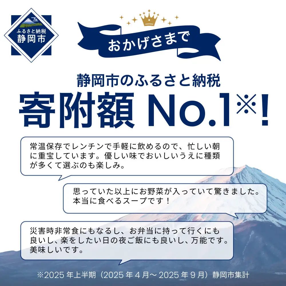 レンジで1分 野菜をMOTTOスープ カレー 3種 6個セット 具だくさんスープ
