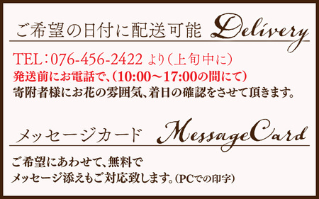 【定期便１２回】おまかせ季節のフラワーアレンジ（生花）Ｓサイズ ×１２ヶ月【母の日申込期日：4/26（日）まで】【母の日発送予定日：～5/11（月）まで】お好み、着日指定可能　[I-036001]