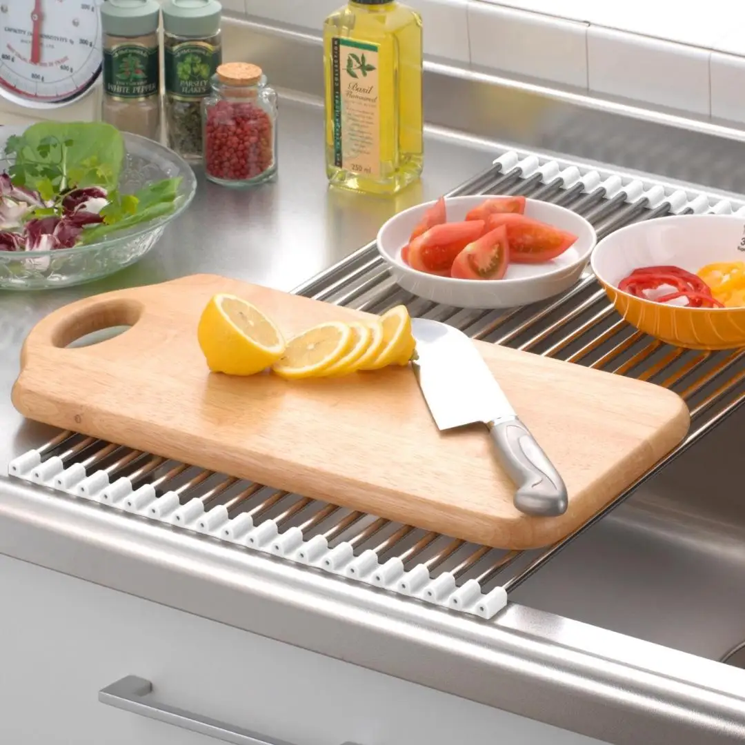 スノコロロ ホワイト キッチン用品 燕三条製 ステンレス製 [株式会社オビタス] 【011S116】