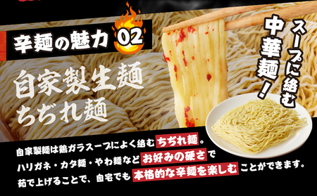 風来軒 宮崎辛麺「中野屋」（常温生麺）2食入×3袋 ラーメン 辛麵 生麺