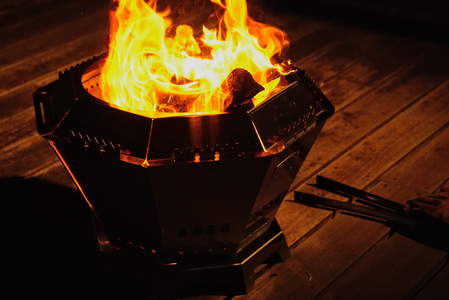 [MoosF] 二次燃焼焚火台 (ダイヤモンドモデル) [0537]