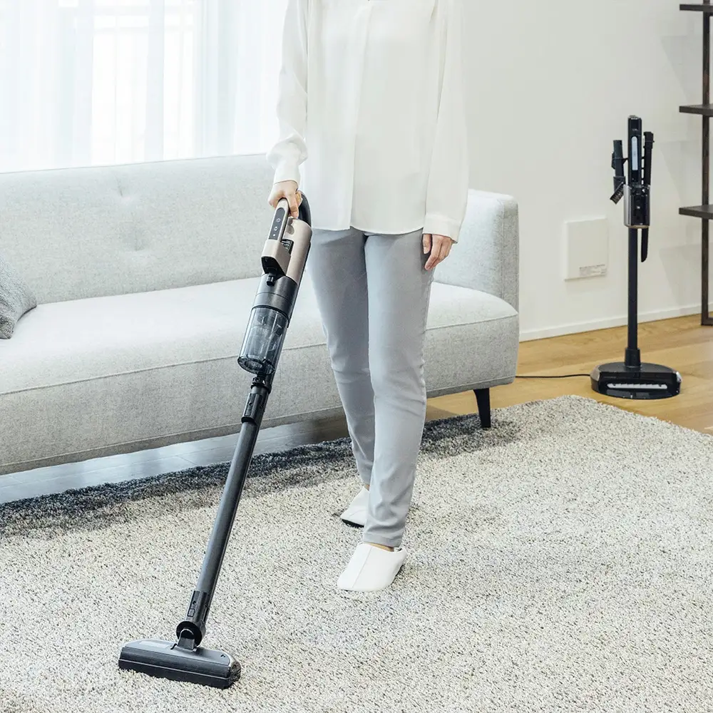 三菱コードレススティッククリーナー　iNSTICK ZUBAQ（サイクロン式）　HC-JD2C-N＜カラー：マットグランゴールド＞　【11218-0972】