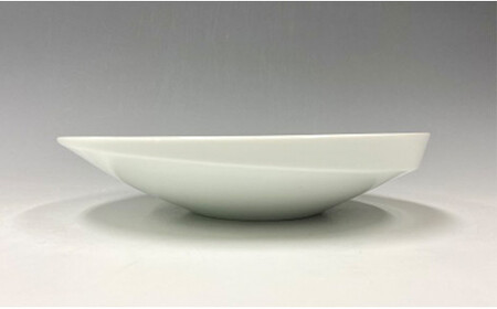 中仙窯 有田焼 白磁鉢 （中尾純作） A55-79