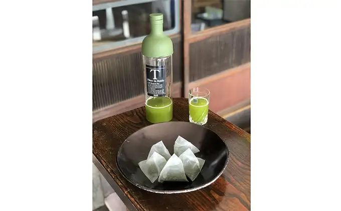 初物深蒸し水出ティーバッグ(5g×20個)×3袋 お茶 緑茶新茶 無垢 粉茶 煎茶 ブレンド ティーパック