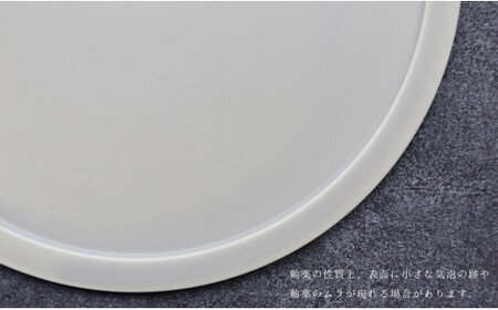 有田焼 Shallow flat plate 2枚セット【まるふく】器 うつわ 食器 プレート 皿 フラットプレート マット グレージュ ワンプレート ペア シンプル ギフト 贈答 A40-357