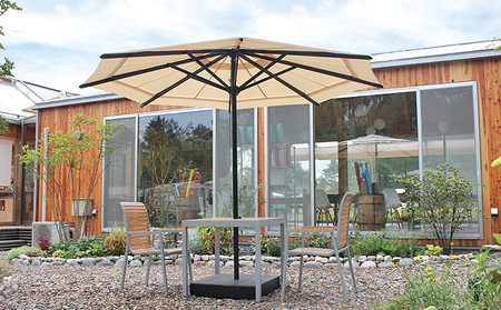 【タカノエクステリア】ステラCP ≪パラソル≫ 庭 自宅 店舗 プールサイド ベランダ 風に強い スタイリッシュ 風抜き機構 転倒防止 破損防止 シンプル おしゃれ 