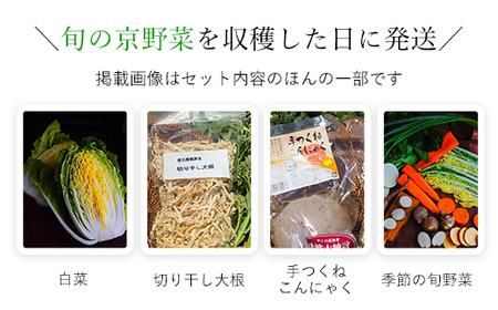 ＜京都・福知山＞京野菜食べきりサイズ＆有機 夜久野セット(京野菜 ：6～7品・有機 夜久野：3kg) ふるさと納税 福知山市 京野菜 野菜 旬の野菜 食べ切り 【fc-CM001】【ふくこめoffice】