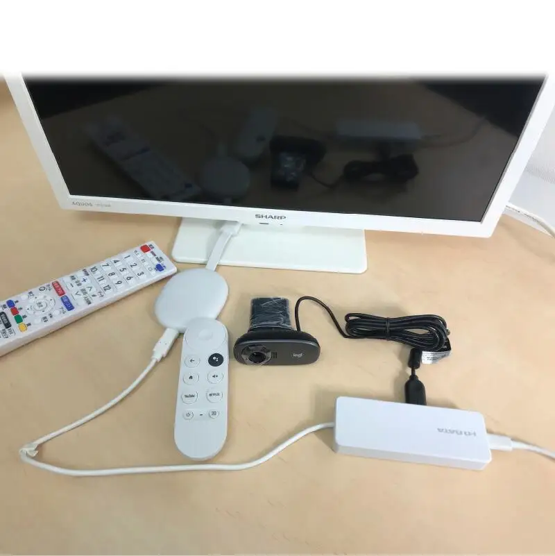 TV電話機器セット【アカウント登録不要、自宅TVを活用、見守りに最適】