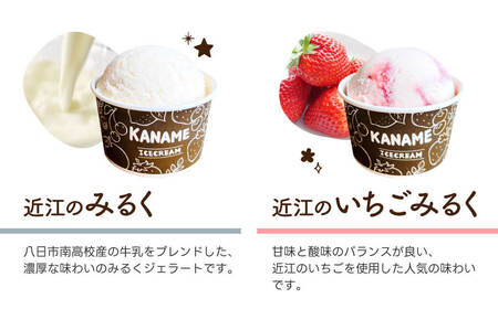 【ジェラート】近江のジェラート （6個セット） かなめカフェ 滋賀県 東近江市 O-E07 アイス クリーム 滋賀 近江 スイーツ ギフト