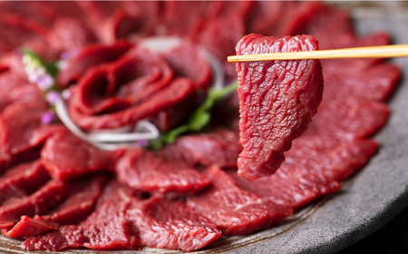 赤身&霜降り馬刺し2種計約1kg 馬刺し醤油付きZBK008