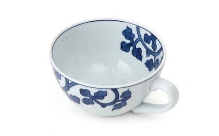 源右衛門窯 染付唐草文 スープ碗 デザートカップ カフェオレボウル 普段使い 食器 有田焼 A40-304