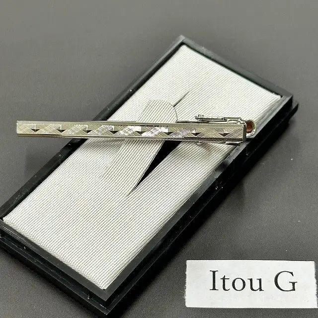 BX007-1 ダイヤカット　ネクタイピン　Itou G