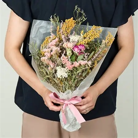 ドライフラワースワッグ(花束)M_花・観葉植物  花 _【1417982】