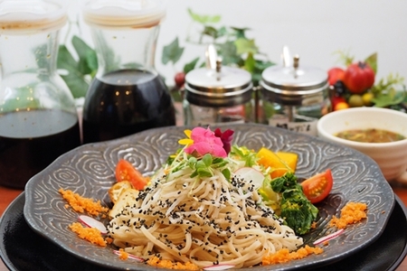 玄米麺 大和当帰 葛入り 1袋 ／ 樞 クルル 栽培期間中 農薬不使用 麺類 環境に優しい エシカル ・ サスティナブル SDGs 和風 麺 料理 薬草 大和 当帰葉 葛 くず 奈良県 宇陀市