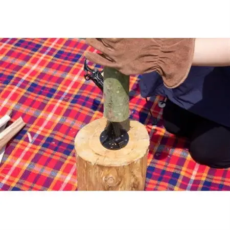 MINOURAのトライウッド「Try x Wood」　組み立て式薪割り台　キャンプやBBQで活躍【1415139】