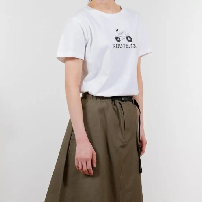 《0》【KEYMEMORY 鎌倉】ルート134イラストTシャツ WHITE