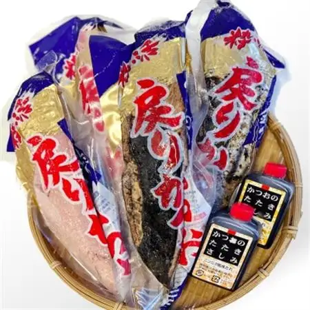 1本釣りかつお(戻り鰹たたき・戻り鰹刺身) 1Kg 2種類のタレ付 A3-116_ かつお 枕崎市 かつおのたたき カツオ 鰹 たたき 戻り鰹 ぶえん鰹 小分け おつまみ 刺身 1本釣り 酒の肴 人気 鹿児島県_【配送不可地域：離島】【1166308】