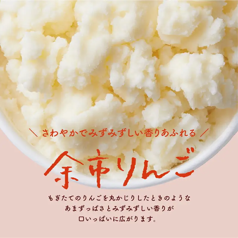 大地のアイス モウっと余市りんごセット クラフトアイスクリーム グラスフェッドミルク アルコールフリー フルーツ シナモン 甘い 夏 クリーミー 爽やか 彩り 乳化剤 安定剤 香料 無使用 家族の団らん ブランド 北海道 余市町 _Y096-0002