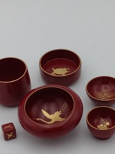 川連漆器 キノコ盃 漆器 漆器 【(株)阿部健吉商店】[P5301]