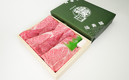 FYN9-822 月山のある西川町 銀嶺月山 純米酒（土作りから）720ml と山形県産黒毛和牛 《月山和牛》 福寿館 ロース もも すき焼き用 500g 山形県 西川町 日本酒 酒 アルコール スキ焼き すきやき
