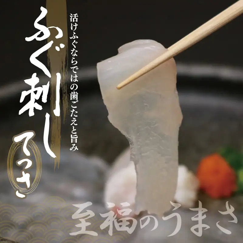 国産活け とらふぐ ふぐ刺し 2人前