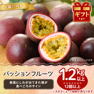 パッションフルーツ 1.2kg以上  期間限定 ゆきちゃん農園 0105302a パッションフルーツ 果物 くだもの