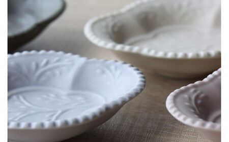 有田焼 フレンチカラー 木瓜型豆皿 4枚組 小皿 器 皿 食器 プレート 醤油皿 おしゃれ 結婚祝い ギフト 【山忠】 30000円 3万円 A30-675