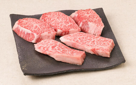 【全3回定期便】【希少部位】とも三角 もも ステーキ 80g×5枚 A4ランク 糸島 黒毛和牛 糸島市/糸島ミートデリ工房 [ACA266]