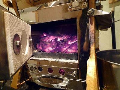 自家焙煎炭焼きコーヒー豆　箱なし簡易パック500ｇ（粉）