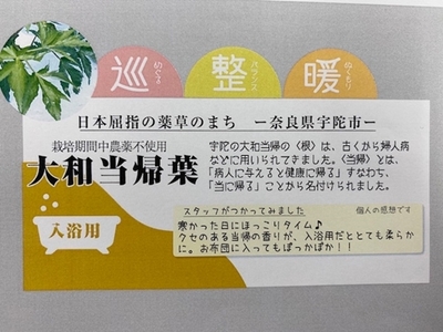 定期便6回 大和当帰 入浴剤 50包 (5包入×10個)／ ウェルネスフーズ UDA バスグッズ 無添加 有機栽培 リラックス ストレス解消 ボディケア 肌荒れ改善 疲労回復 薬草 ハーブ 奈良県 宇陀市