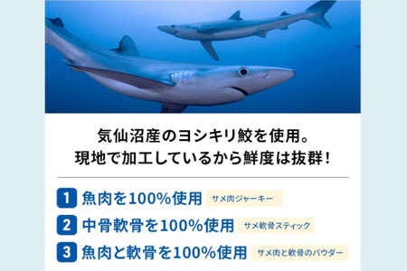 UMINO PET サメ軟骨スティック 40g×3個 [石渡商店 宮城県 気仙沼市 20563959]