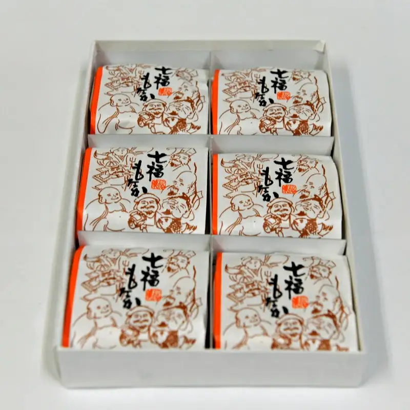 七福もなか 6個入り / 銘菓 お菓子 スイーツ 和菓子  個包装 小分け プレゼント ギフト ご家庭用 贈答 和歌山 最中 もなか つぶあん 餡 お土産 お取り寄せ 田辺市【shd013-1】