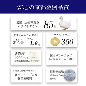羽毛布団 柄お任せ ダブル ホワイトダウン85％ 訳あり 布団