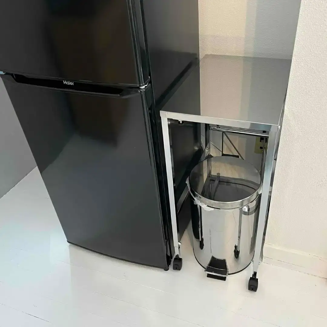 組立式 【ステンレス製天板】頑丈作業台 奥行45cm 高さ幅調節可能 ワークスペース 作業台 キャスター付 燕三条製 【081S015】