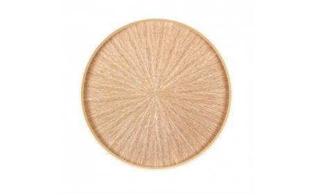 Round Rays Tray L タモ ash  ｜トレー プレート お皿 皿 食器 インテリア