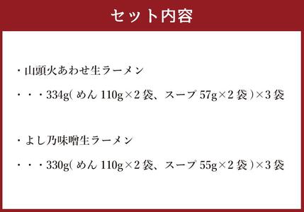 藤原製麺 製造　旭川 生ラーメンセット (山頭火あわせ、よし乃)各2袋入り×3袋 ｜ ラーメン 北海道_02909