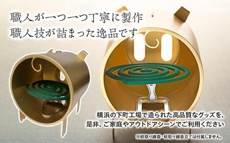 蚊取り線香ホルダー　ぶた・金〈羽咋工業〉 ADK0004