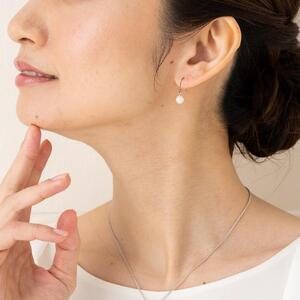 あこや本真珠チタンピアス（濱ノ雫）両耳用 1個（1ペア） AEN0003