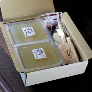 柿田川名水ところてん６食　木製突き棒付きセット　伊豆河童