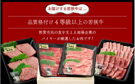 [051-h001] 定期便  若狭牛セット Aコース 計約1.7kg