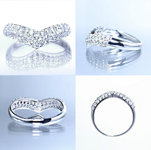 指輪 天然ダイヤ 0.5ct Llucienne リュシエンヌ【プラチナ950】r-181（KRP）N51-1410