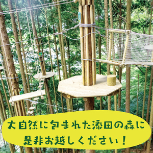 【ふるさと納税】全力で遊び全力で学ぶ！ワンヘルス研修&キャノピーコースセット1名様体験チケット [a0412] 株式会社 FOREST DEN 【返礼品】添田町 ふるさと納税