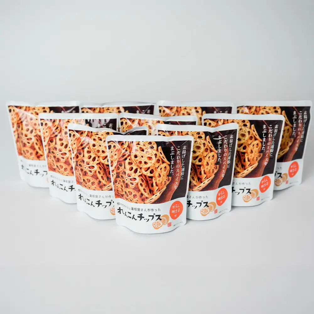 蓮根チップス（明太子味）20g×10袋 れんこん