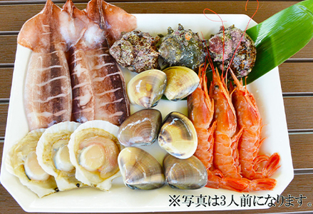 【Kamogawa SEASIDE BASE】浜の食堂 浜焼き利用券 ２人前　[0013-0013]