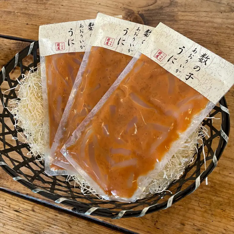 王様の塩辛 雲丹風味 3パック【あおりいか 塩辛 うに おつまみ 珍味 惣菜 海鮮 いかの塩辛 珍味 お取り寄せ 御中元 お中元 お歳暮 父の日 母の日 贈り物 日本酒 焼酎  塩辛】【神奈川県小田原市早川】