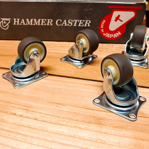 コロ付きりんご木箱 mi0025-0001