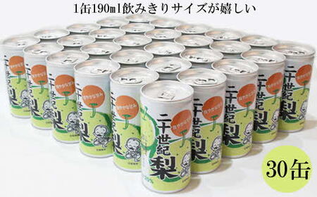 梨ドリンク 190g×30缶【ナシ 梨 二十世紀梨 20世紀 果汁 20% 果汁入り飲料 缶 さっぱり 爽やか 飲みやすい 大容量 おすそ分け ドリンク ジュース 飲料 みずみずしい 夏 フルーツ さわやか 甘み プレゼント ギフト 贈り物 贈答用 ご自宅用 島根県 安来市】