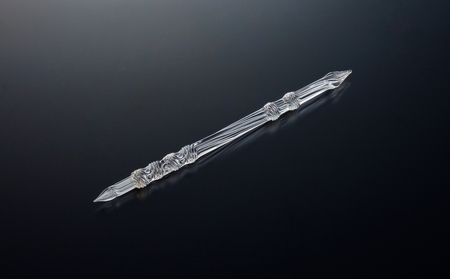 【ガラスペン】ソフトひねり 軸径11mm (カラー：透明)_0162-011-T05-1